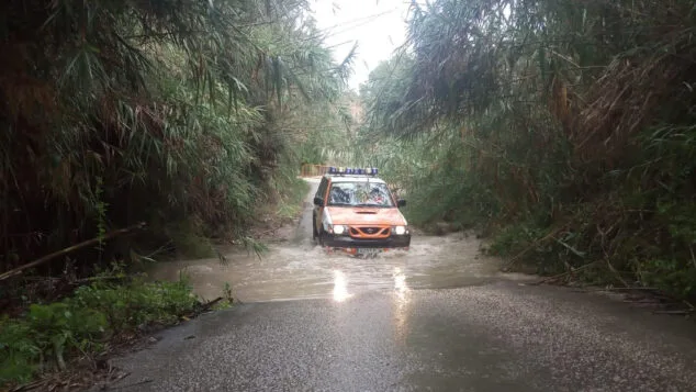 Imagen: Barranco del Quisi en un episodio de lluvias (archivo)