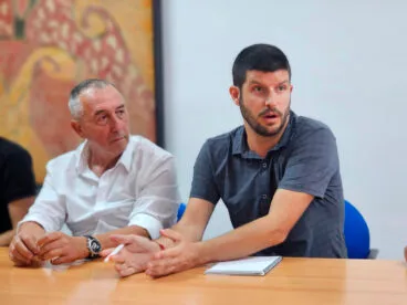 Carles Esteve y Joan Baldoví, diputados de Compromís en les Corts Valencianes