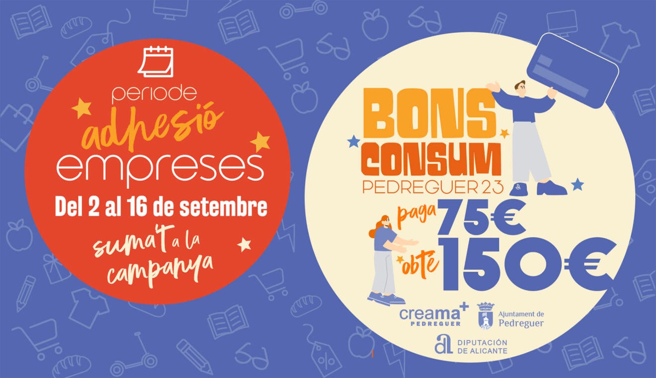 Cartel Bo Consum Pedreguer para las empresas