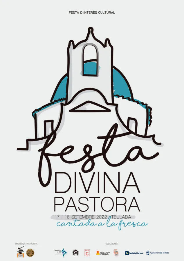 Programa de las fiestas de la Divina Pastora de Teulada Moraira 2022 1 Imagen: Cartel de la Fiesta de la Divina Pastora de Teulada Moraira 2022
