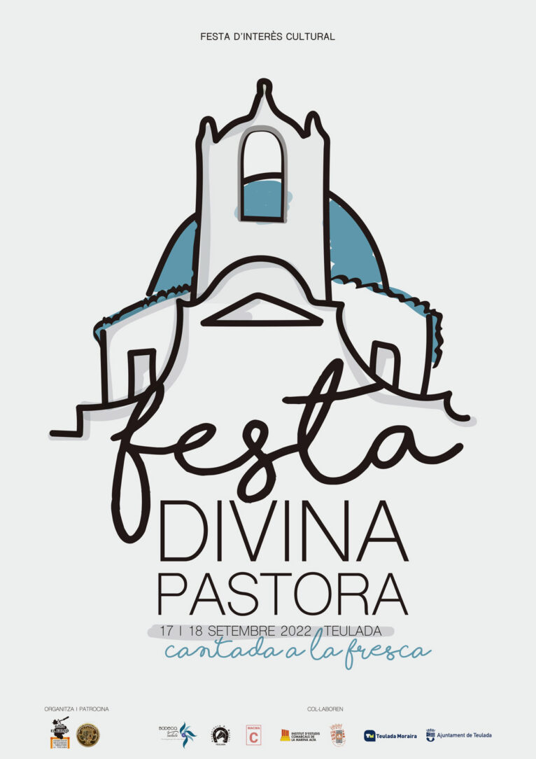 Cartel de la Fiesta de la Divina Pastora de Teulada Moraira 2022