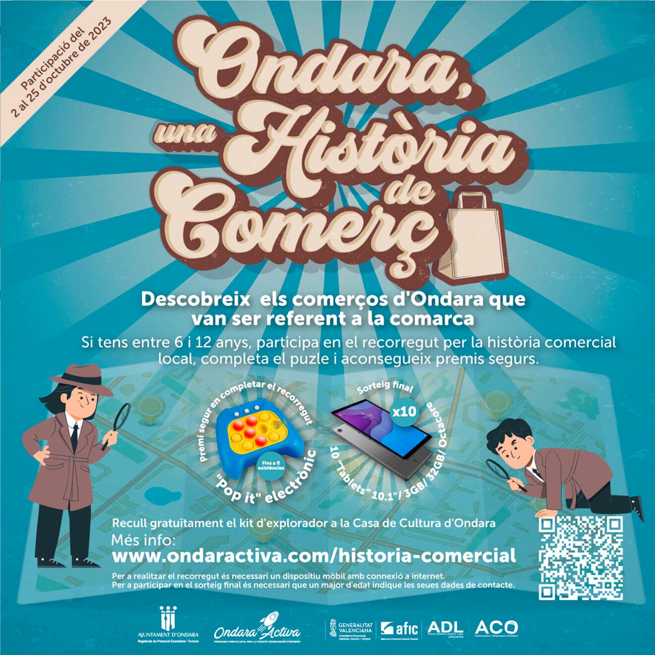 Cartel de la ruta 'Ondara, una història de comerç'