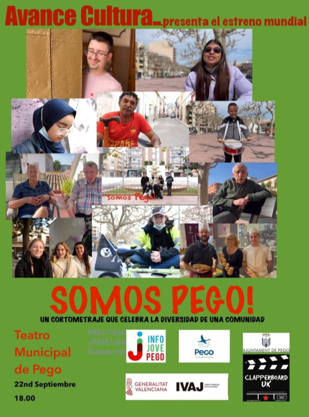 Imagen: Cartel del estreno del documental 'We are Pego - Todos somos Pego'