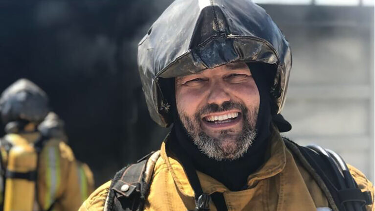 César Alcaráz, portavoz y Oficial del Consorcio Provincial de Bomberos de Alicante