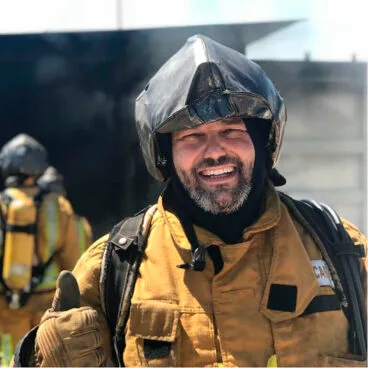 César Alcaráz, portavoz y Oficial del Consorcio Provincial de los Bomberos de Alicante