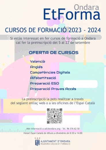 Cursos Ondara Et Forma 2023-2024