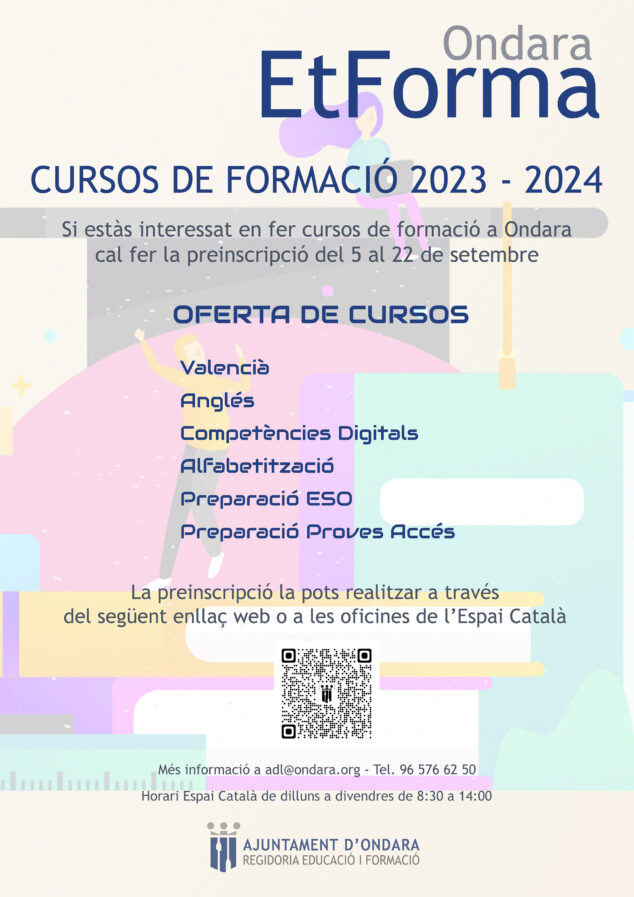 Imagen: Cursos Ondara Et Forma 2023-2024