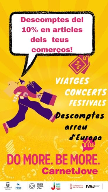 Descuentos en comercios de Pego para jóvenes