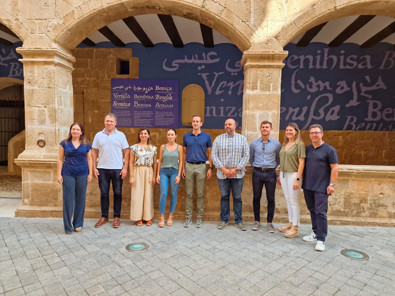 Equipo de Gobierno de Benissa tras el encuentro con la prensa comarcal