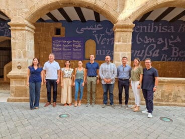 Equipo de Gobierno de Benissa tras el encuentro con la prensa comarcal