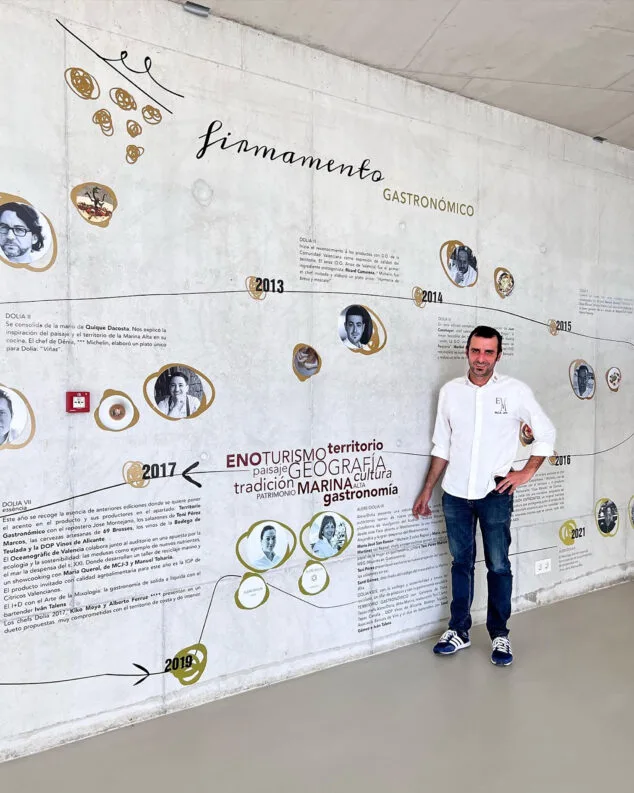 Imagen: Evarist Miralles, chef Alere Dolia 2023 en el Auditori Teulada Moraira