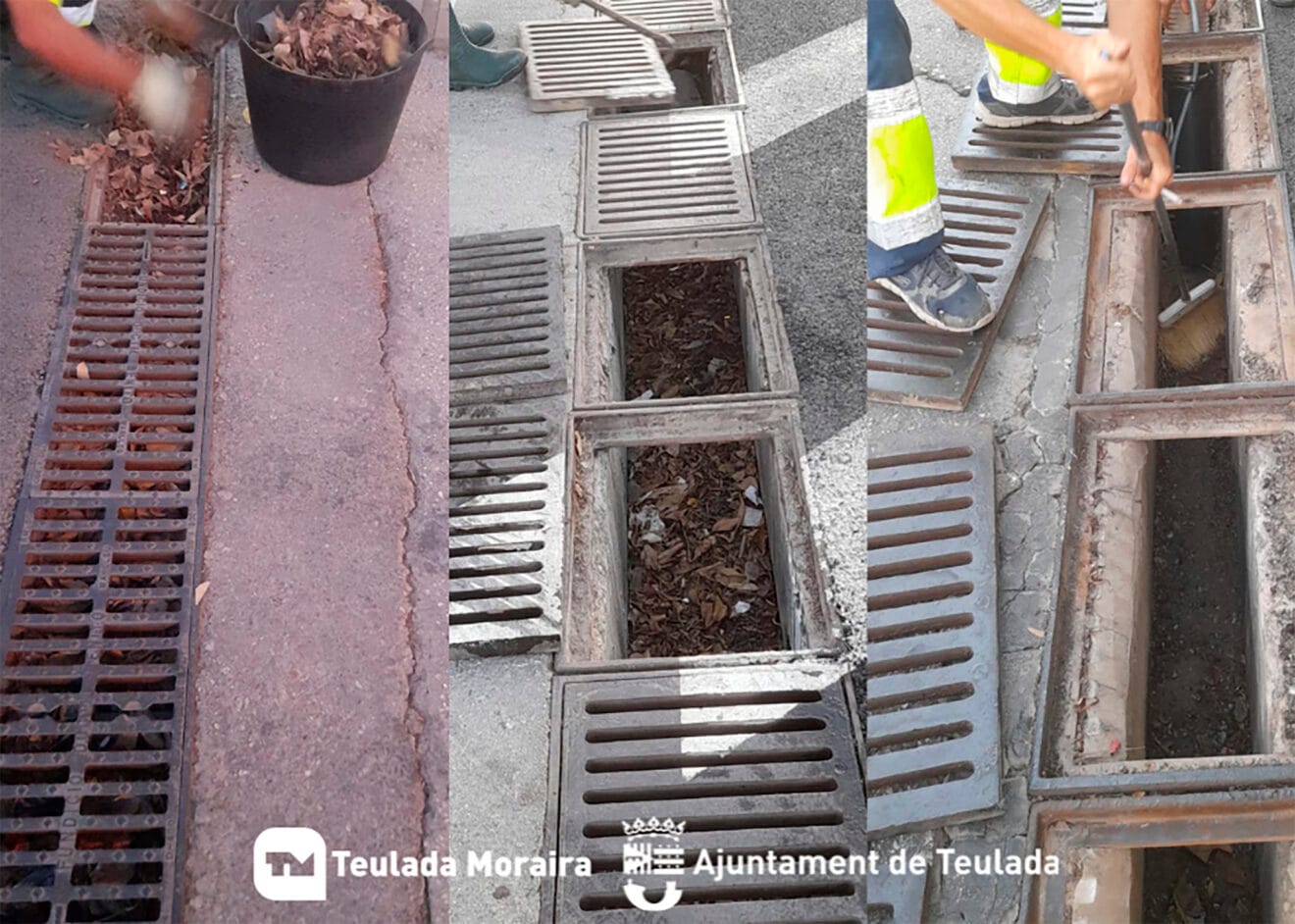 Limpieza de imbornales en Teulada Moraira