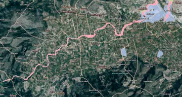 Mapa de peligrosidad en las inmediaciones del riu Girona – PATRICOVA