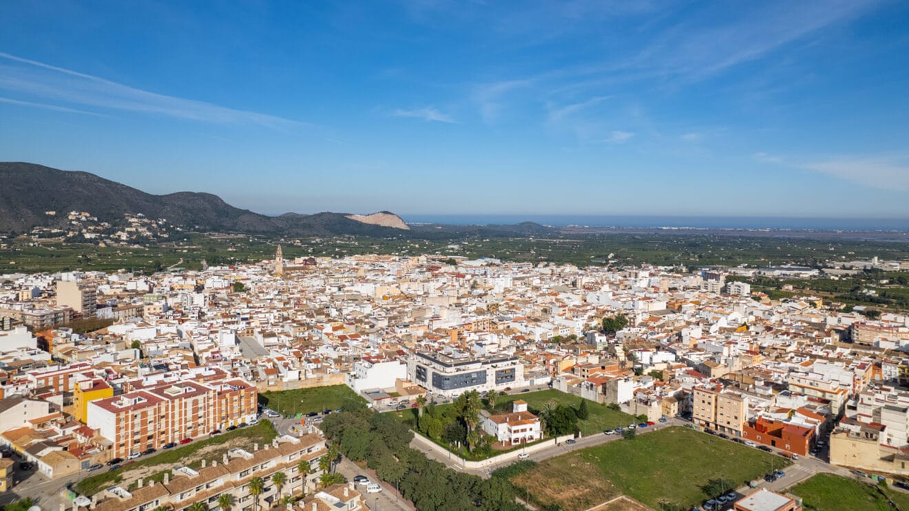 Pego a vista de dron