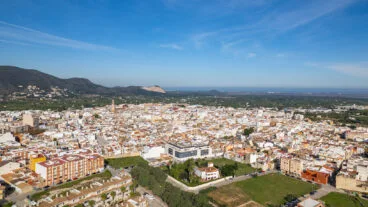 pego a vista de dron
