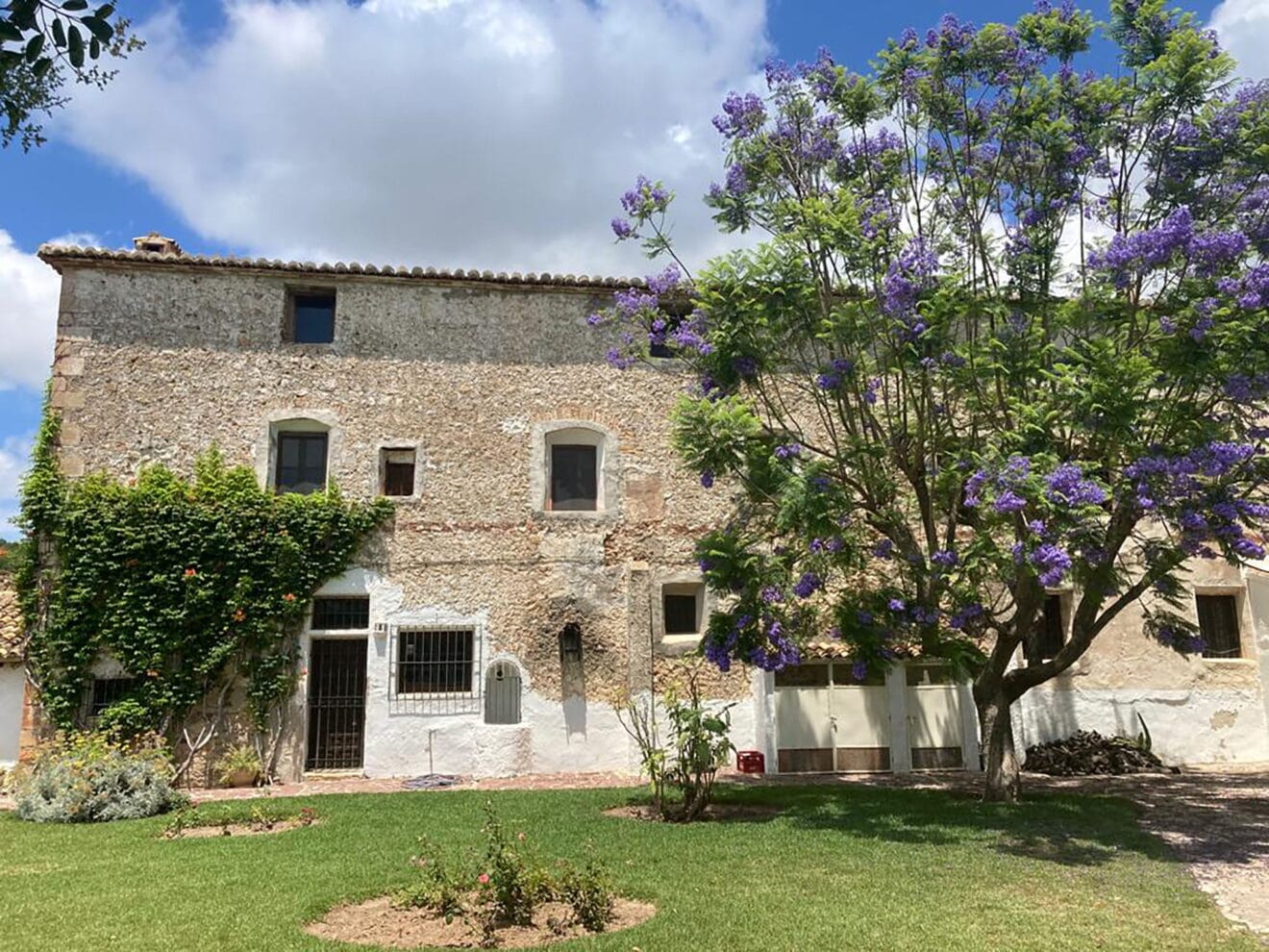 Vista de la parte trasera del convento en Jesús Pobre