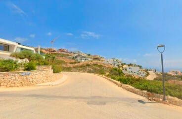 Vista de las casas y nuevas construcciones de la calle Jazmines de Benitatxell