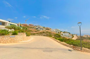 Vista de las casas y nuevas construcciones de la calle Jazmines de Benitatxell