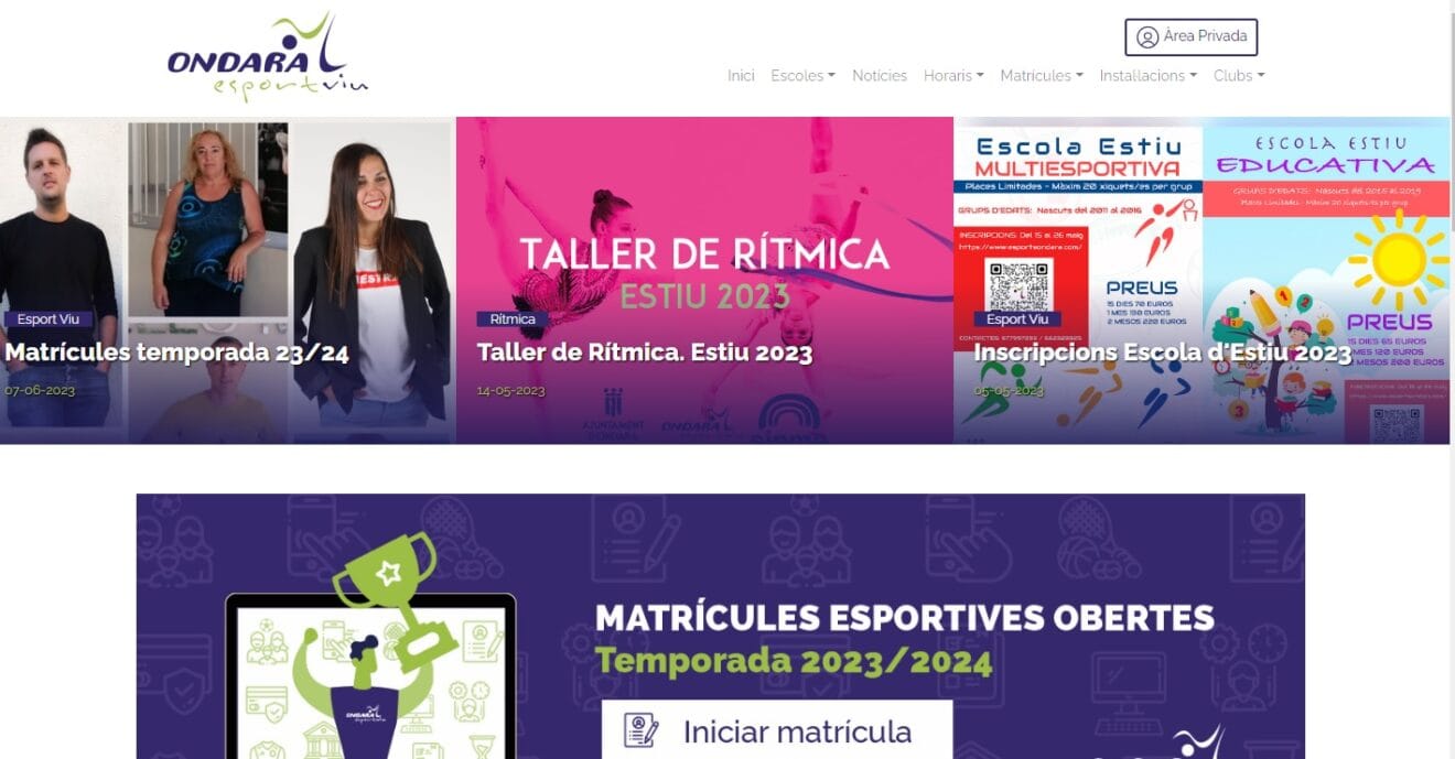 Web esports de Ondara