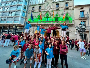 Xicalla de las tres muixerangues en Terrassa
