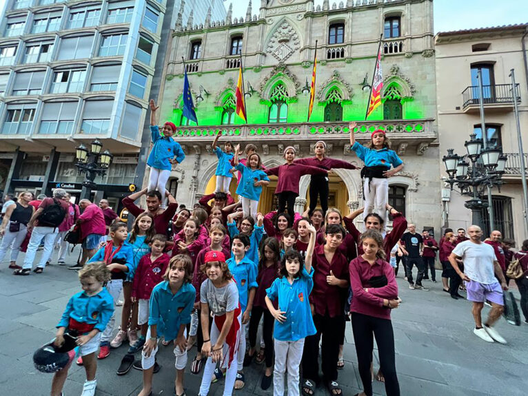 Xicalla de las tres muixerangues en Terrassa