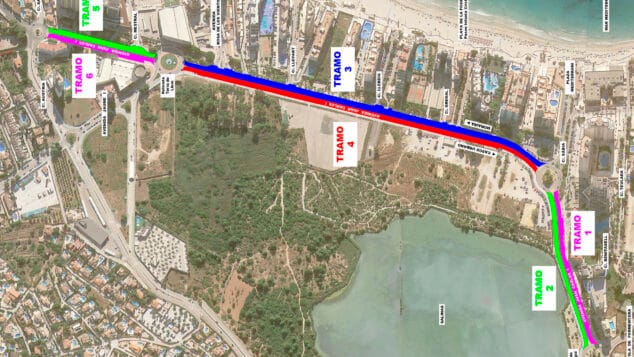 asfaltado de la avenida juan carlos i de calp