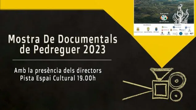 cartel de la mostra de documentals de pedreguer 2023