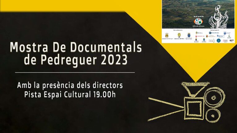 Cartel de la Mostra de Documentals de Pedreguer 2023