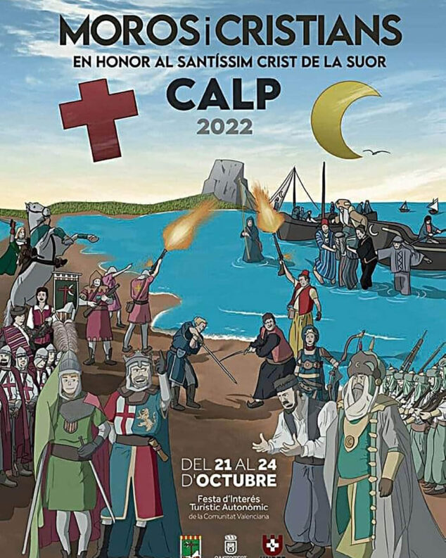 Imagen: Cartel de Moros i Cristians de Calp de 2022