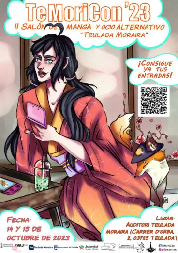 Cartel de TeMoriCon 2023, II Salón del Manga y Ocio Alterativo de Teulada Moraira