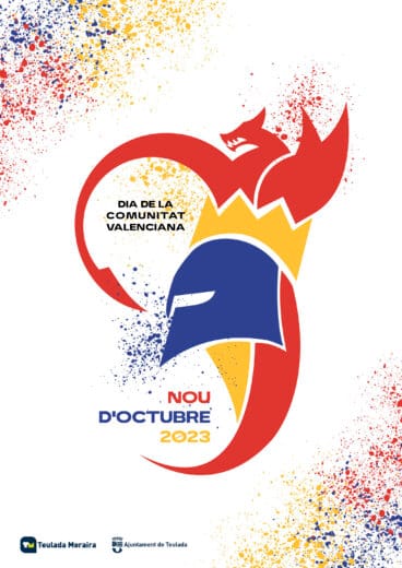 Cartel del 9 d’Octubre en Teulada Moraira 2023