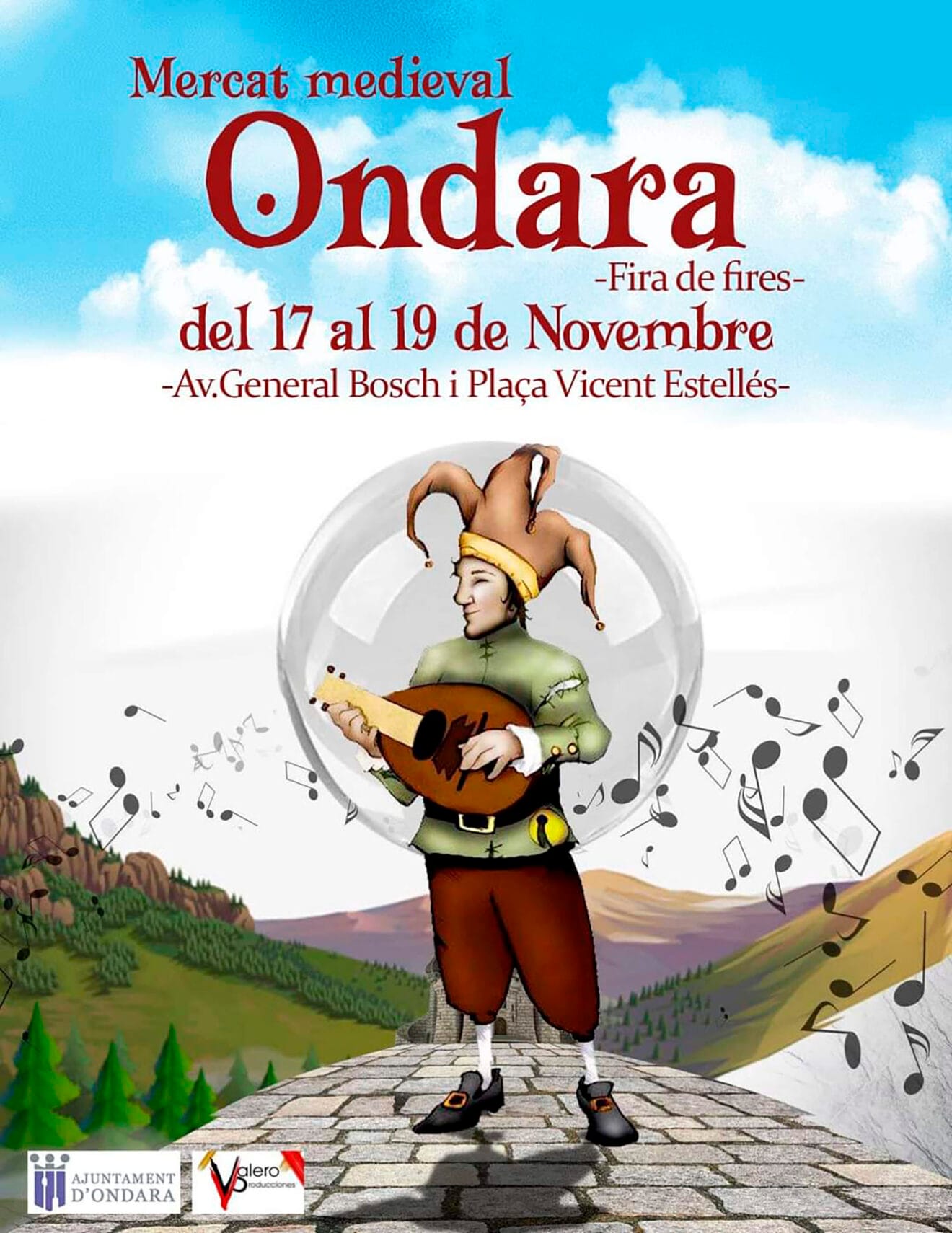 Cartel del Mercado Medieval de la Fira de Fires de Ondara 2023