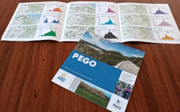 folleto de las 11 rutas ciclistas de pego