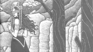Ilustración de la Reina Mora en el libro ‘Guia inacabada de la fantasia valenciana’, de Joan Borja, Francesc Gisbert y Víctor Labrado
