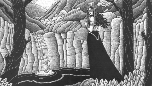 Imagen: La Reina Mora en una ilustración de Marc Bou para el libro 'Guia inacabada de la fantasia valenciana', de Joan Borja, Francesc Gisbert y Víctor Labrado