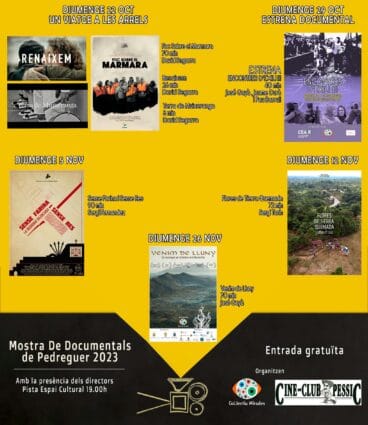 Mostra de Documentals de Pedreguer 2023 de Col·lectiu Mirades y Cine Club Pessic Pedreguer