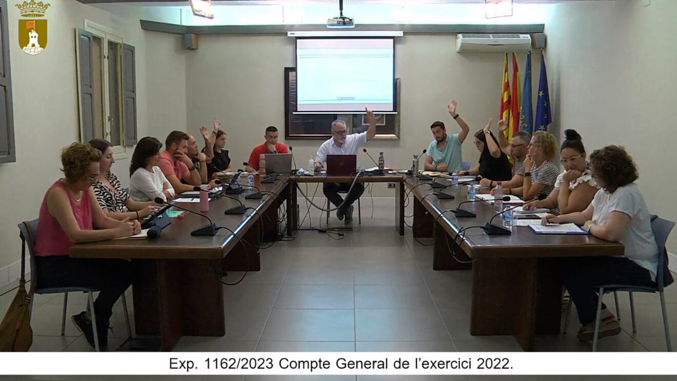 Pleno de septiembre de 2023 del Ayuntamiento de Pedreguer