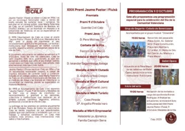 Programa del 9 d’Octubre 2023 en Calp