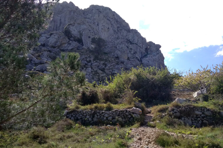 Una de las crestas del Cavall Verd desde su ascenso