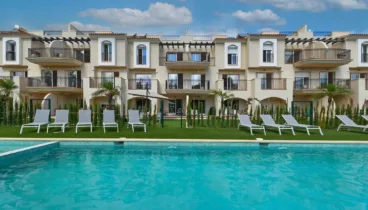Zona de exterior del alojamiento, ideal para disfrutar con los niños y no perderlos de vista