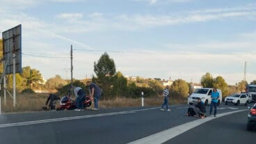 Accidente de moto entre Gata y Pedreguer