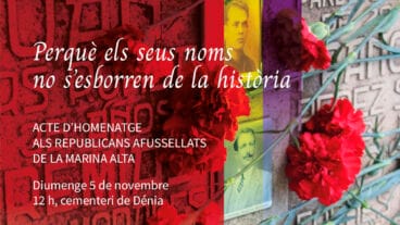 Los socialistas de la Marina Alta homenajearán en Dénia a los republicanos fusilados por el franquismo 23 acto en homenaje a los republicanos fusilados en el cementerio de denia