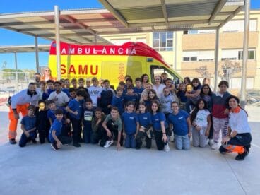 Alumnos del CEIP l’Alfàs de Pedreguer en la jornada de Educación para la Salud