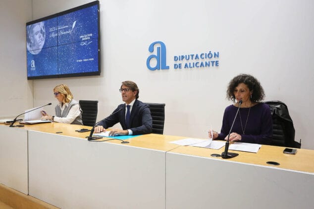 El músico de Gata de Gorgos Pere Vicalet gana el Premio a la Cultura Alicantina Miguel Hernández 2 Imagen: Anuncio de los Premios a la Cultura Alicantina Miguel Hernández 2023 de la Diputación de Alicante