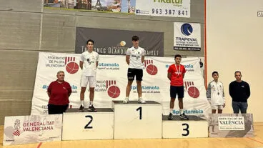Arnau Mas, de l’Escola Municipal de Pilota d’Ondara, campeón autónomico cadete indivual