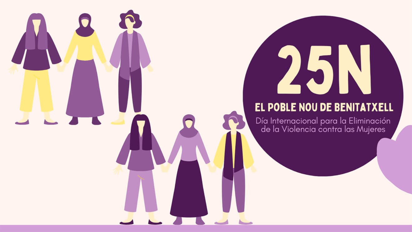Cartel de Benitatxell por el 25N 2023