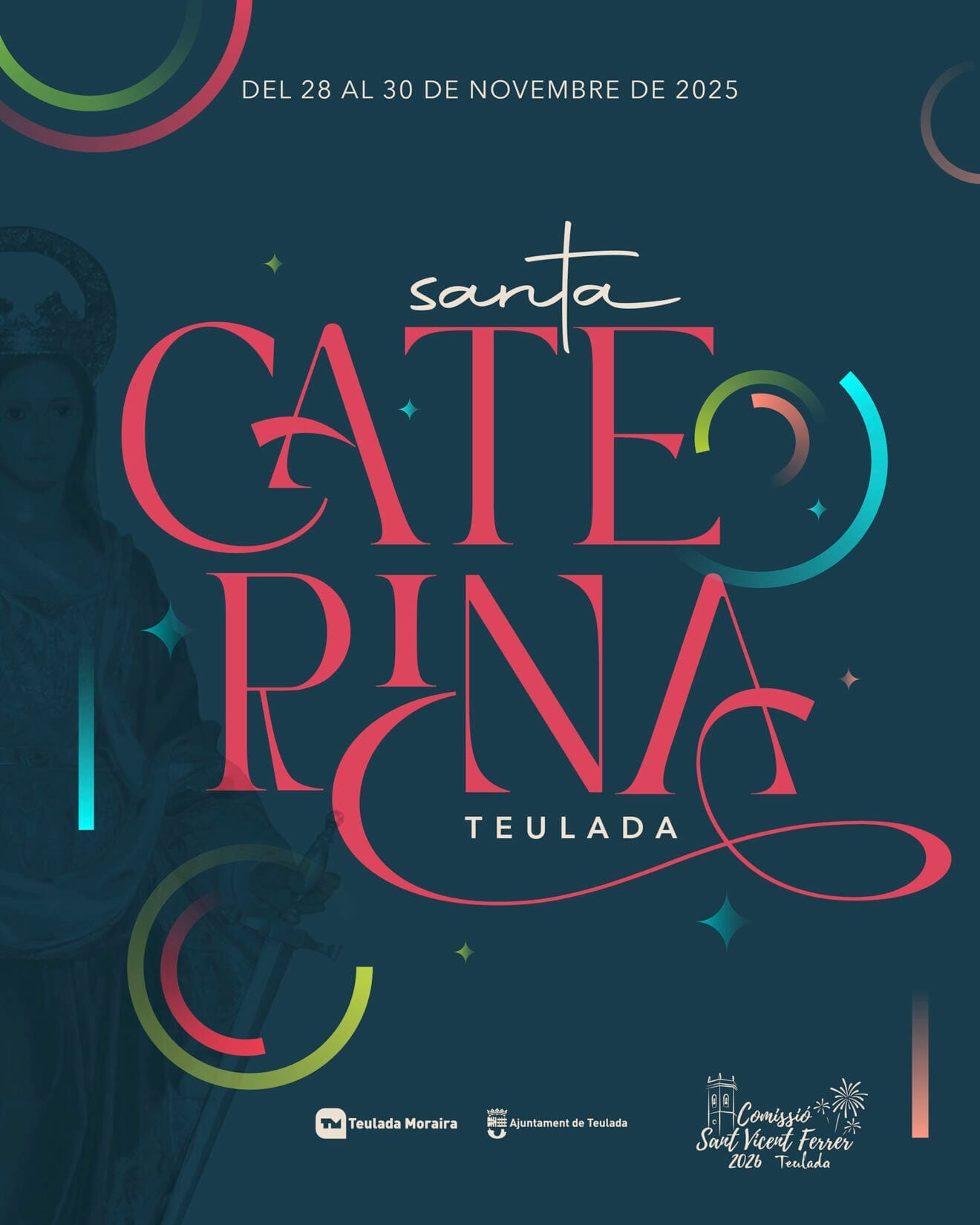 Cartel de las fiestas de Santa Catalina de Teulada este año