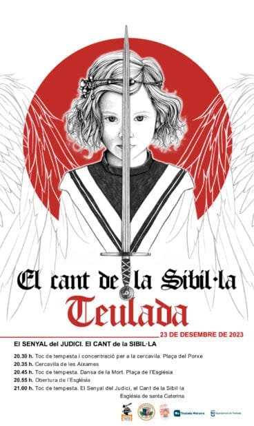 Cartel del Cant de la Sibil·la 2023 en Teulada Moraira