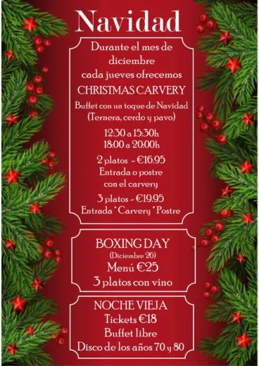 Difruta de los menús más completos esta Navidad en Black Flame