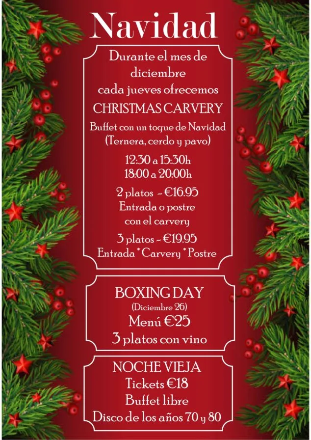 Disfruta de unos deliciosos menús de Navidad al estilo inglés durante todo el mes de diciembre 1 Imagen: Difruta de los menús más completos esta Navidad en Black Flame